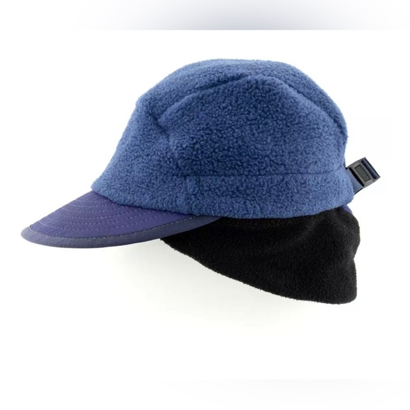 Patagonia Vintage 90’s Duckbill Hat Synchila Fleece Earflap Made in USA , M - Picture 16 of 17